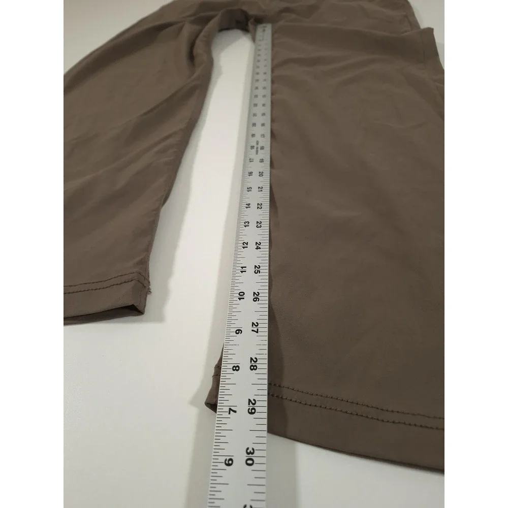 PrAna Brion Pants Mens 38x30 Beige Slim Fit Stretch Nylon 5 Pocket Outdoor